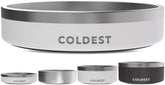 Bol The Coldest Water pour chien avec paroi triple en inox, durable.