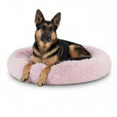 The Dog's Balls Cama Donut Calma con pelaje falso suave para un descanso cómodo.