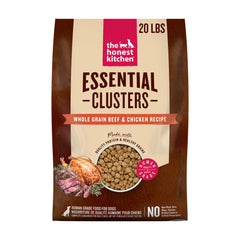 Bolsa de The Honest Kitchen Essential Clusters de 20 libras, nutrición completa para perros.