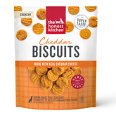 The Honest Kitchen galletas cheddar, empaque tres punto cinco onzas, premio sabroso para el perro