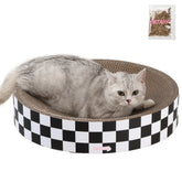 THE LICKER STORE CSR1010F Nelson tazón redondo para gatos con catnip y curiosidad felina.