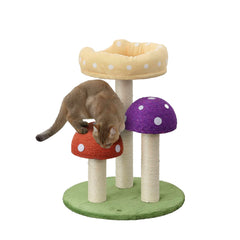 THE LICKER STORE Pixie 22.5 arbol-gato-hongo base verde para descanso y juego
