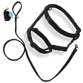 Arnés Teddy grande bouclé negro de THE LICKER STORE para paseos suaves