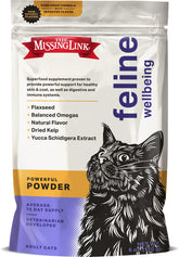 The Missing Link Gato: polvo en bolsa de 6oz para piel y pelaje saludables.