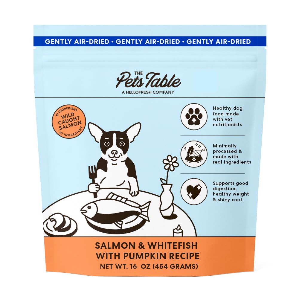 The Pets Table Salmón y Fletán, bolsa 16oz, sabor ideal para perros con alergias