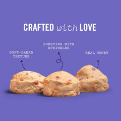 Three Dog Bakery bocados suaves para perros de todas las edades.