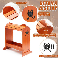 Threehoney ganchos en forma de cabeza de caballo para riendas.