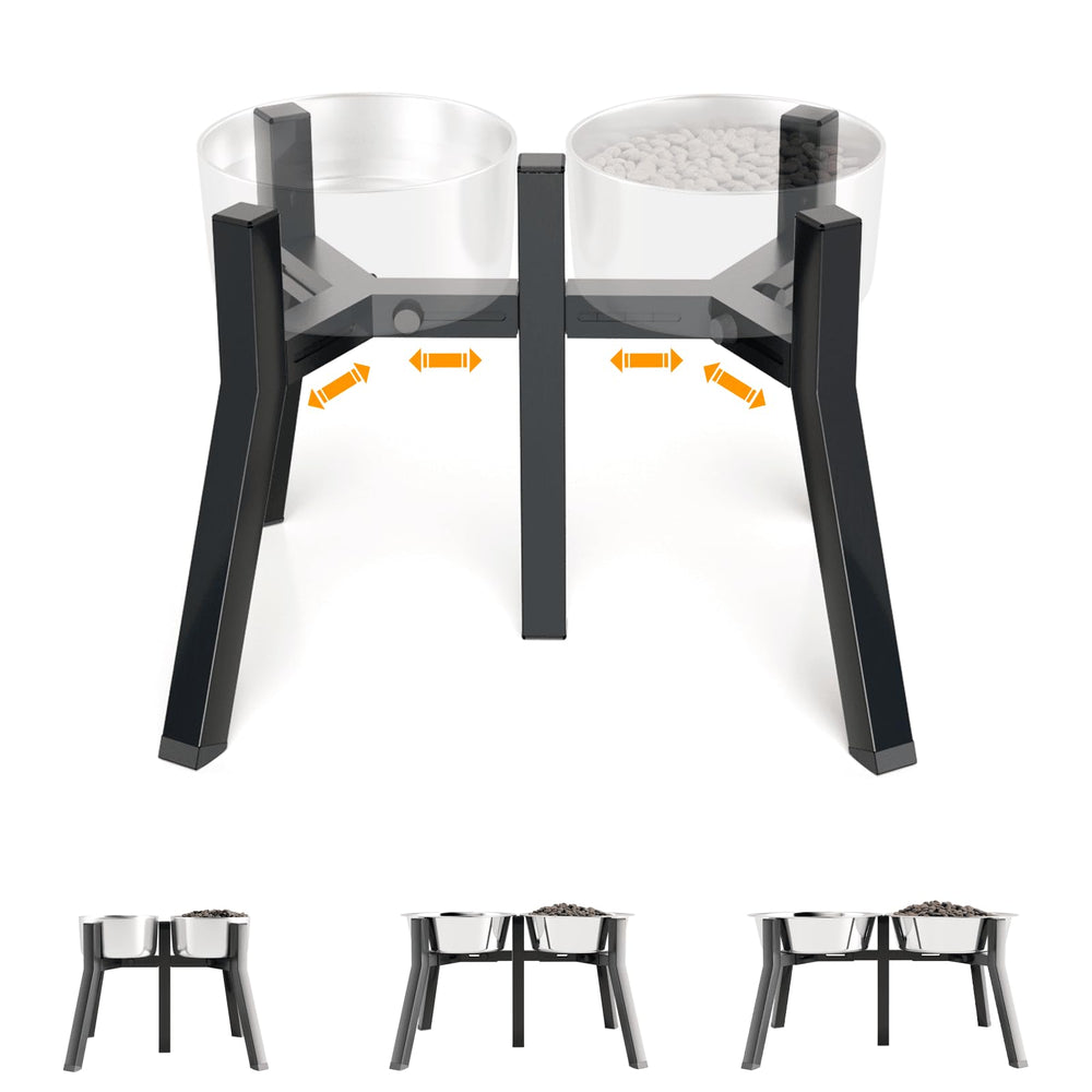 TIDANT stand elevado para perros grandes con ajuste de ancho 7-10.6 pulgadas.