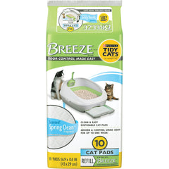 Tidy Cats Breeze almohadillas para arenero, control de olores con aroma fresco.