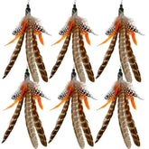 TIENAILING plumas para juguete de gato, recambio de 6 piezas para capturar la atención del felino