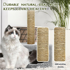 Textura natural de cuerda sisal de TienYow en primer plano.