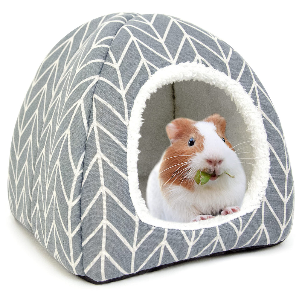 Tierecare refugio-cama para conejillo de indias, cálido y cómodo para descansar.