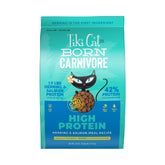 Tiki Cat Born Carnivore croqueta de arenque y salmón, alta proteína para felinos activos.