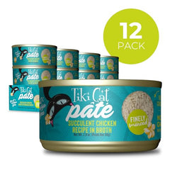 Tiki Cat Luau Pâté textura suave para una experiencia de alimentación agradable.