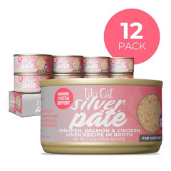 Tiki Cat Silver Paté: paquete de 12 latas para conveniencia de compra.