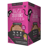 Tiki Cat Solutions Topper Fussy con atún en caldo, perfecto para humedecer comida seca.
