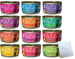 Variedad sin granos de Tiki Cat con 12 sabores para elegir.