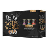 Tiki Dog Taste of The World en lata con sabores mundiales para perros curiosos.