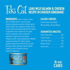 Luau sin granos de Tiki Pets, nutrición balanceada para todas las etapas.