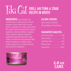 Tiki Cat Grill, trozos marinos, aroma marino que entusiasma.