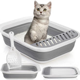 Tlence caja-arena-gato-plegable-abierta facilita acceso rápido y buena ventilación.