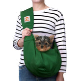 Tomkas sling porta-perro pequeño para paseos cómodos y controlados