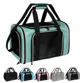 Top Tasta transportín gatos-perros plegable verde 18x11x11 para viajar
