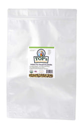 TOP's Parrot Food Pellets para aves pequeñas en envase de 10 lb, ideal para uso diario.