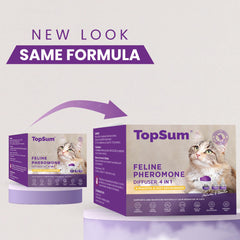 TopSum recambios de feromonas para gatos, reducen comportamientos molestos gradualmente.