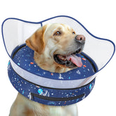 Toptakeit collar inflable rosquilla para perro, protege heridas y permite descansar cómodo.