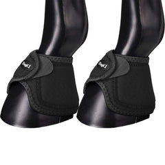 Tough 1 botas de sobrealcance negras, vista frontal, protección para pezuñas