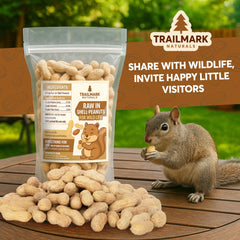 Trailmark Naturals cacahuates en cáscara para aves silvestres, alimento para jay y carpinteros