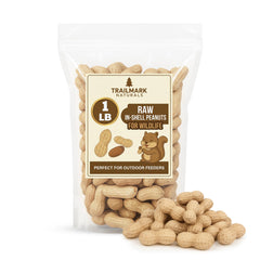 Trailmark Naturals maní crudo con cáscara para ardillas, ideal para alimentación al aire libre