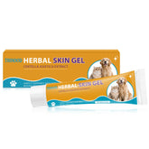 Trihood Gel, bote claro, listo para aplicar alivio de heridas en mascotas.