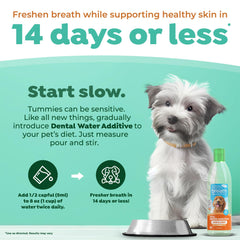 TropiClean aliento sin sabor: higiene dental diaria para perros.