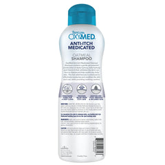 TropiClean OxyMed champú perro espuma limpia suavemente la piel sensible.