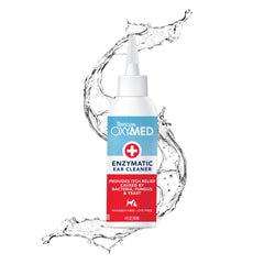 TropiClean OxyMed: botella para orejas de perro, limpieza suave y segura.