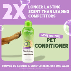 TropiClean acondicionador para perros, aplicación en pelaje, facilita peinado