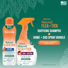 TropiClean rociador cama perro anti-pulgas para dormir cómodo.