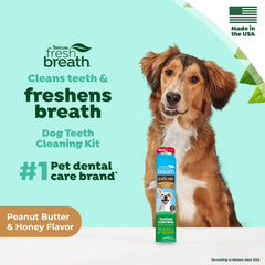 TropiClean Fresh Breath con sabor mantequilla de cacahuete y miel que encanta a perros.