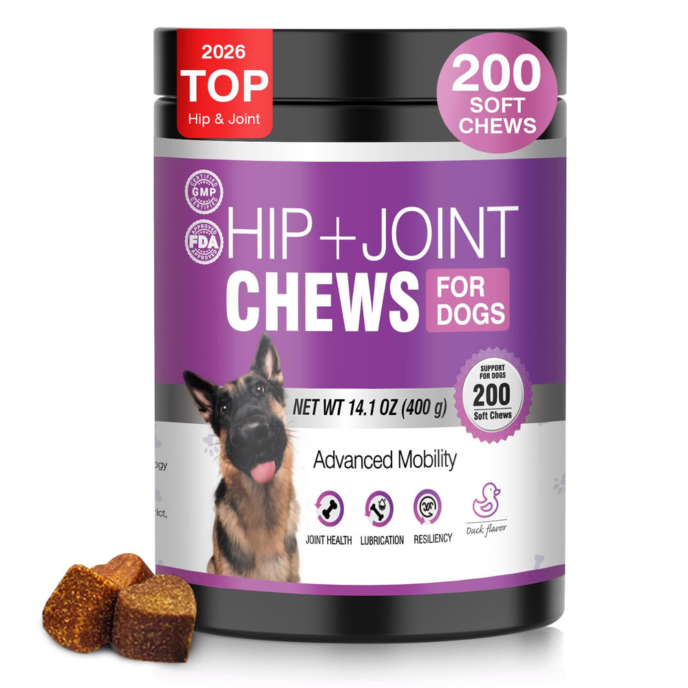 TTLXRL glucosamina para perros sabor pato, envase visible, apoyo a articulaciones y movilidad.