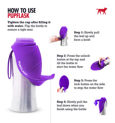 Tuff Pupper PupFlask, botella de acero inoxidable con capacidad de 27 oz.