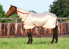 TuffRider cobertor de malla para caballos, vista lateral, ventilación y cobertura