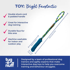 Tug-E-Nuff Bright Fauxtastic detalle azul en la manija para mayor visibilidad