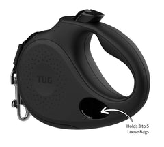 Dispensador integrado para tres bolsas estándar en la correa TUG Oval 360.
