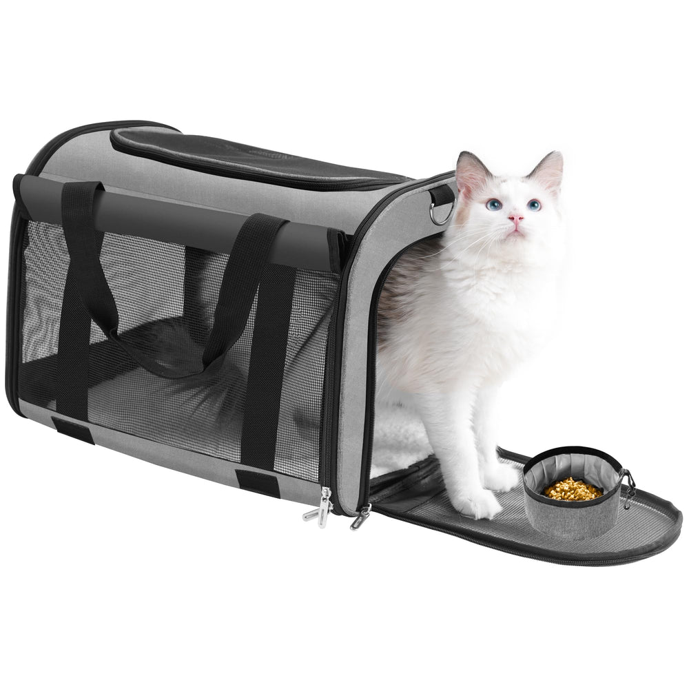 TWDEPART Mochila transportadora para gato con frente resistente para aventuras seguras.