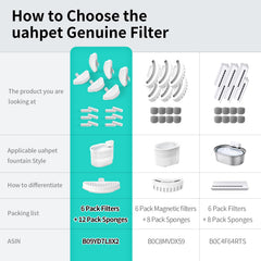 Diseño con ranuras uahpet para cambio fácil de filtros.