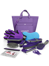 Ueemph kit caballos cepillos para un aseo suave y brillo del pelaje