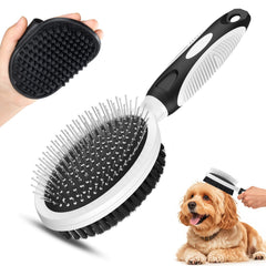 UGNEL set de 2 herramientas de cuidado para mascotas, ideal para acicalado diario.