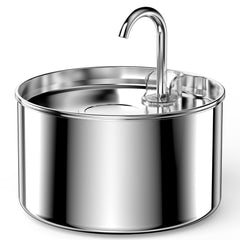 UIOOQ fuente-agua-gatos-general: fuente para gatos en acero inoxidable, diseño seguro para uso diario.